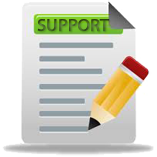 Copy Paste Software Online Support Ticket Icon